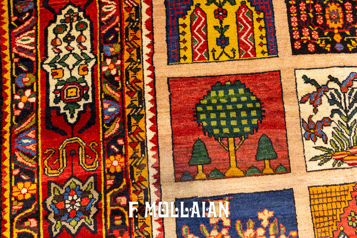 Bakhtiari Rug Very Large Garden Design n°:818996
